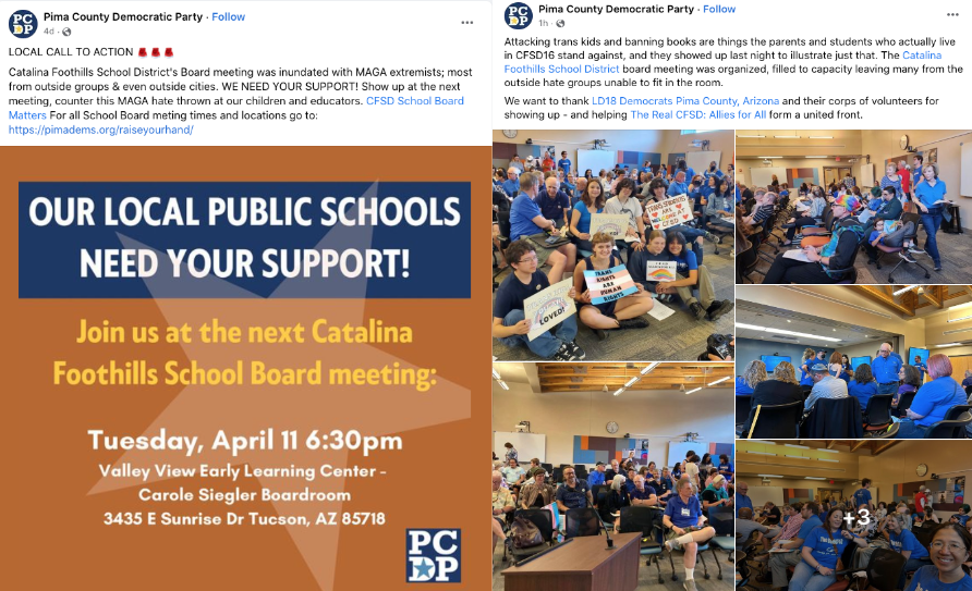 Catalina Foothills School District School Board Watchlist
